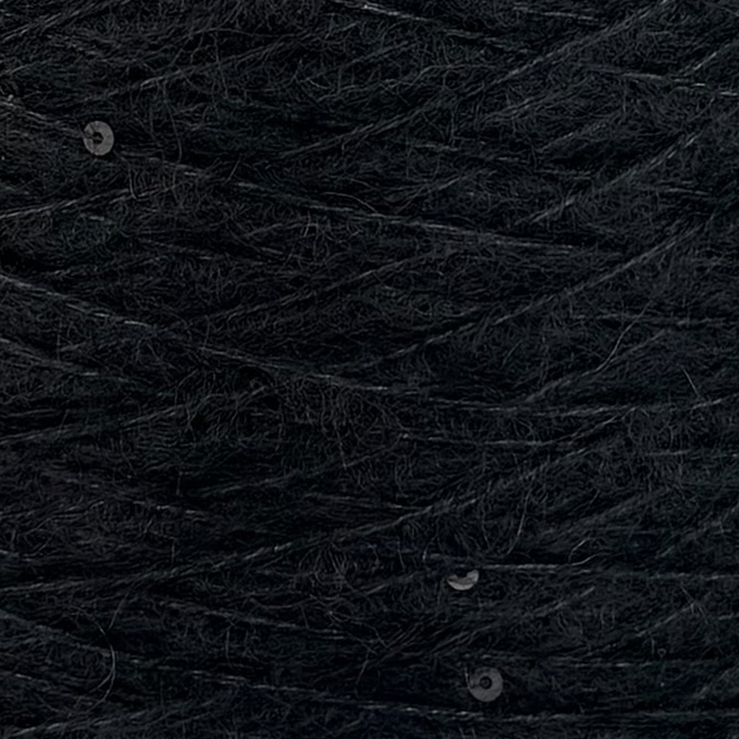 Royal Shine – Kid Mohair, Seta con Paillettes col. Nero 430 m / 100 g |Selezione Zimpfer Wolle